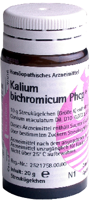 KALIUM BICHROMICUM PHCP Globuli