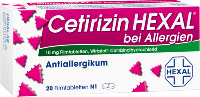 CETIRIZIN HEXAL Filmtabletten bei Allergien