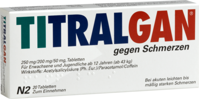 TITRALGAN Tabletten gegen Schmerzen