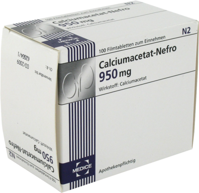 CALCIUMACETAT NEFRO 950 mg Filmtabletten