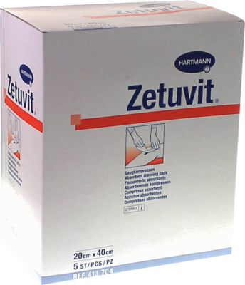 ZETUVIT Saugkompressen steril 20x40 cm