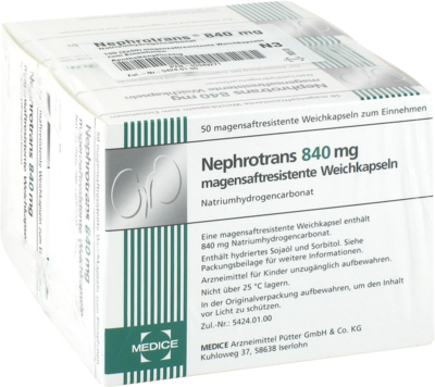 NEPHROTRANS 840 mg magensaftresistente Kapseln