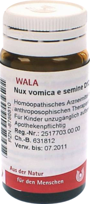 NUX VOMICA E semine D 12 Globuli