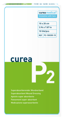 CUREA P2 superabsorb.Wundauflage 10x20 cm