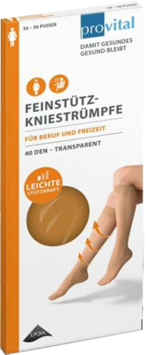 PROVITAL 40den Stützkniestrümpfe Gr.35-38 puder