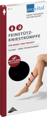 PROVITAL 70den Stützkniestrümpfe Gr.35-38 schwarz