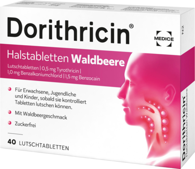 DORITHRICIN Halstabletten Waldbeere