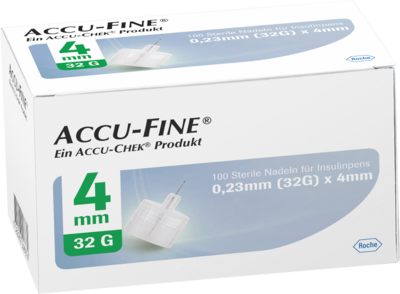 ACCU FINE sterile Nadeln f.Insulinpens 4 mm 32 G