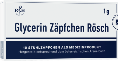 GLYCERIN ZÄPFCHEN Rösch 1 g gegen Verstopfung