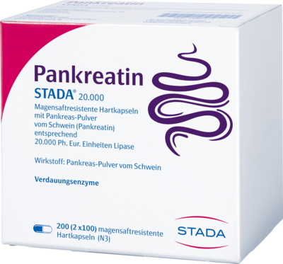 PANKREATIN STADA 20.000 magensaftres.Hartkapseln