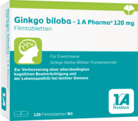 GINKGO BILOBA-1A Pharma 120 mg Filmtabletten