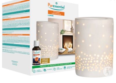 GESCHENKSET Diffusor LUMINI+äth.Öl Cocooning 10ml